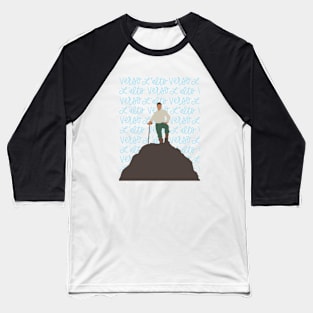 Pier Giorgio Frassati with Verso L&#39;Alto background Baseball T-Shirt